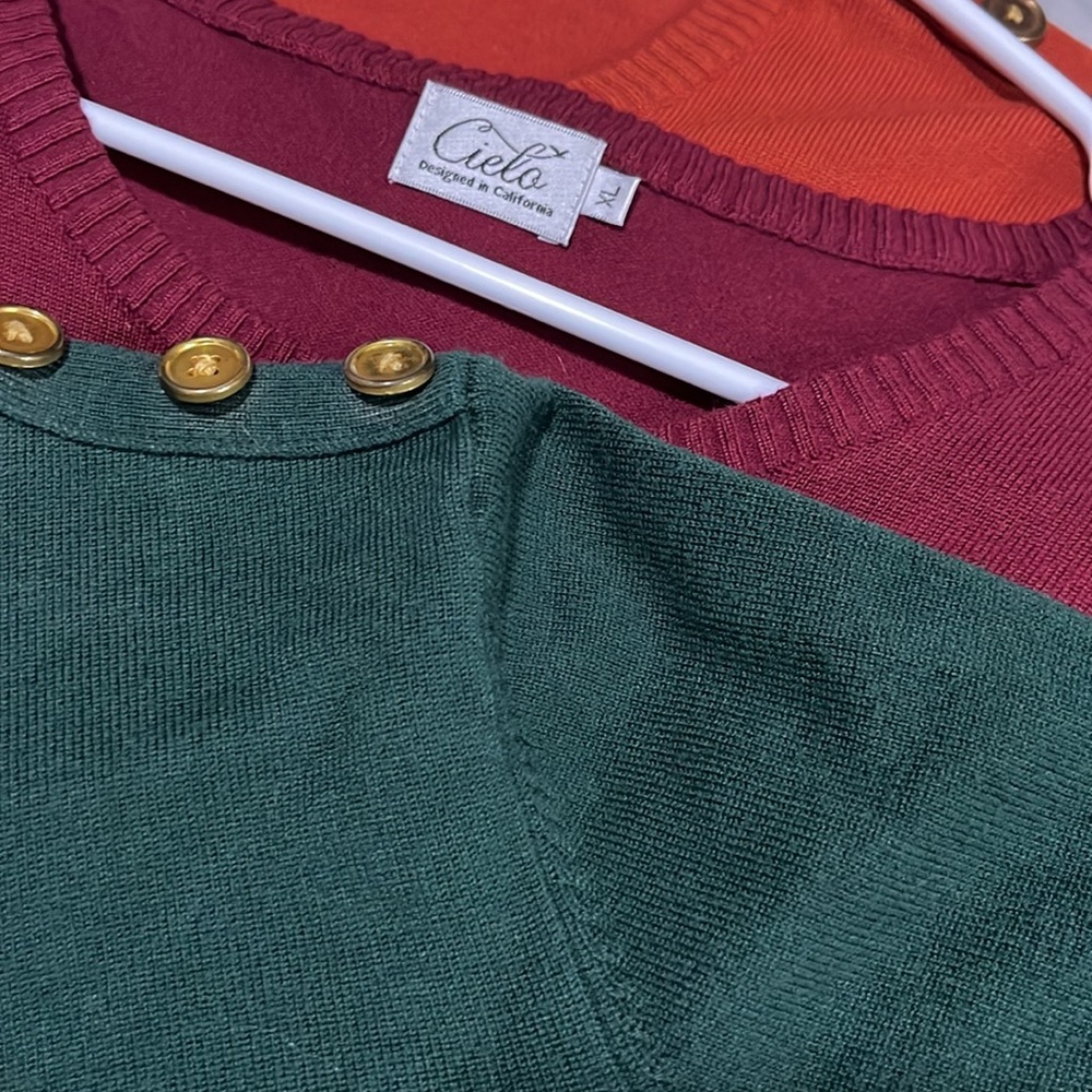 Cielo Mustard Crew Neck Sweater with Autumnal Charm - Picture 3 of 5